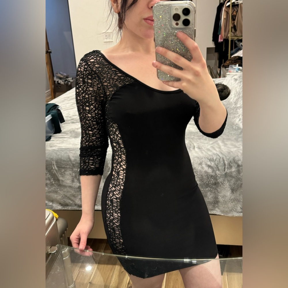 Black Sexy Dress - Size S